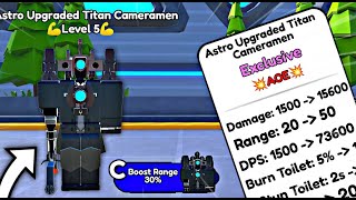 New ASTRO UPGRADED CAMERAMAN Update In Toilet Tower Defense EP 72 Part 2 [upl. by Sarine]