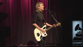 Taylor Performs quotWildest Dreamsquot at The GRAMMY Museum [upl. by Tirrej657]