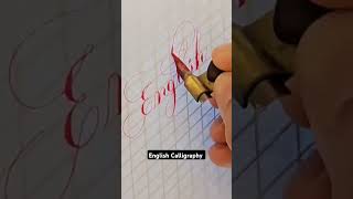 English Calligraphy letterart englishcalligraphy calligraphyartist [upl. by Oloapnaig]