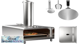 VEVOR Outdoor Pizza Oven 12quot Wood Fired Ovens Stainless Steel Portable Pizza Review [upl. by Alabaster]