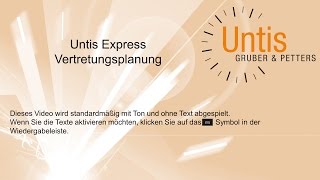 Untis Express  Vertretungsplanung [upl. by Barris187]