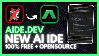 Aide IDE NEW AI Editor  FREE Cursor  Windsurf Alternative Opensource  Local [upl. by Anitnelav674]