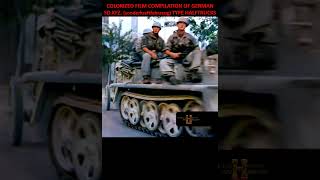 COLORIZED FILM COMPILATION OF GERMAN SD KFZ TYPE HALFTRACK [upl. by Yramliw]