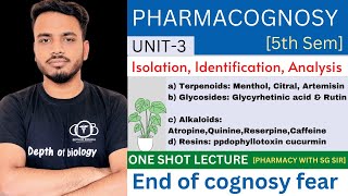 Isolation  identification  analysis of phytoconstituent  terpenoid  glycoside  alkaloid  resin [upl. by Notna]