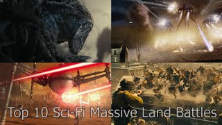 10 EPIC SciFi massive land battles movie scenes NonMarvel or DC [upl. by Fredenburg480]