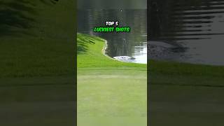 Top 5 Luckiest Shots In Golf  pga golf pgatour [upl. by Htnamas916]