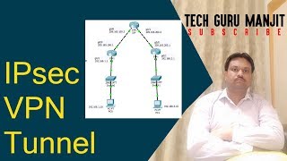 Create an IPsec VPN tunnel  CCNA Security  Hindi [upl. by Livia]