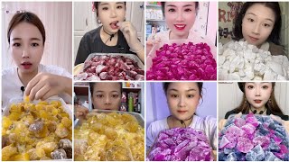 MIX  ICE CRUNCH EATING 😋 ASMR ICE EATING YY  QIAN  TAO TAO  Y14 A jing Onlyicelovernian [upl. by Aenea]