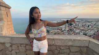 Enjoying the views in Santa Barbara Castle in Alicante [upl. by Valerle]