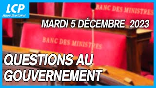 Questions au Gouvernement à lAssemblée nationale  05122023 [upl. by Haroved]