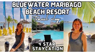 Staycation at Bluewater Maribago Beach Resort  4 Star Hotel Tour  Room Tour amp Amenities travel [upl. by Kcirre]