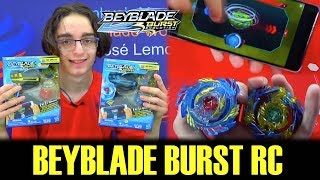 BEYBLADE BURST EVOLUTION DIGITAL CONTROL KIT VALTRYEK V3 RC FAFNIR F3 RC REVIEW TEST BATTLES [upl. by Lyndes551]