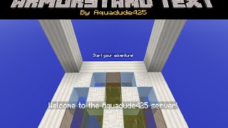 Floating Armorstand Text  Minecraft  Commands [upl. by Mckeon]