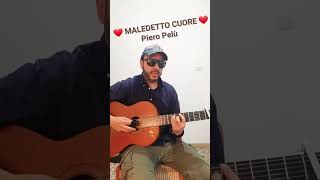 Piero Pelù MALEDETTO CUORE Arpeggio e accordi [upl. by Koran208]