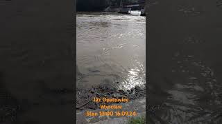 Jaz Opatowice  Stan 1300  1609 powodz odra wroclaw [upl. by Eiahpets]