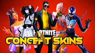 All ConceptsUnreleasedLeaked Skins Fortnite Battle Royale [upl. by Oicirtap294]