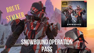 Free Brute stalker armour  Snowbound Full Pass  Halo Infinite [upl. by Akemed]