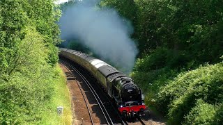 46100 Royal Scot up Hildenborough Bank  Hauling a Steam Dreams Excursion towards London 20624 [upl. by Mei]