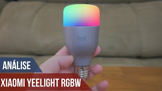 INCRÍVEL Lâmpada LED INTELIGENTE RGB da Xiaomi  Yeelight RGBW  Análise [upl. by Eibbil]