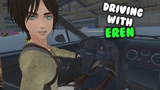 Driving with Eren AOT VR [upl. by Hpeseoj]