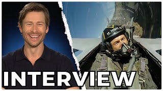 Glen Powell Reveals Why Navy Pilots Dont Talk About TOP GUN  Interview [upl. by Icam265]