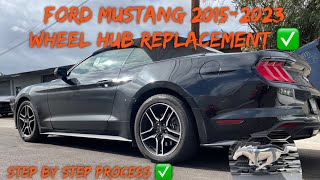 20152023 Ford Mustang Rear Wheel Hub Replacement V6 GT S550 [upl. by Rici]