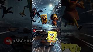 SERAM Tim SpongeBob dan istrinya dikejar Monster Burung GAGAK spongebob zombiesurvival [upl. by Ebba]