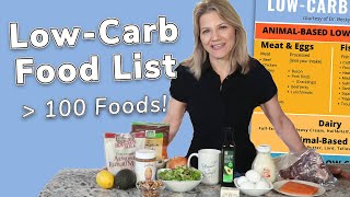 What Can You Eat on a Low Carb Diet Full Food List [upl. by Stew]