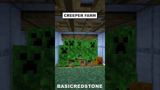 Minecraft Creeper Farm minecraft shorts [upl. by Lenna]