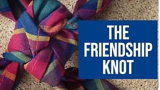 How to Tie the Friendship Knot for Neckerchiefs or Scout Scarves scouts knots [upl. by Tenner]