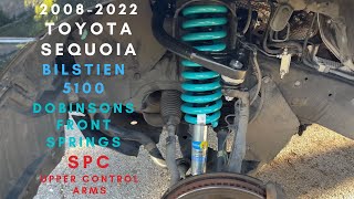 Ep 32 2nd Gen Sequoia  Bilstein 5100s Dobinsons C59720 Springs SPC Upper Control Arms [upl. by Saree340]