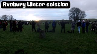 Avebury Stone circle Winter solstice 2023 wild camping sunset night hike and sunrise celebration [upl. by Airotel669]