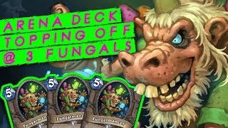 CRAZY Arena Deck That Tops off With 3 Fungalmancers Shaman  Rastakhans Rumble  Hearthstone [upl. by Isolt878]