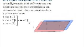 06 Paralelismo entre Planos e retas [upl. by Fevre]