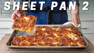 SHEET PAN PIZZA 20 The New and Improved Recipe [upl. by Oicul]