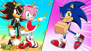 Sonic Movie 2 Animation  NoPoor Sonic and Rich Shadow but Amy love Sonic only [upl. by Aroled]