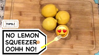 HOW TO SQUEEZE A LEMON WITHOUT A SQUEEZER [upl. by Valda]