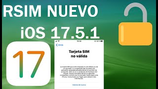 Como LIBERAR un iPhone con R sim en iOS 1751 Mayo 2024 [upl. by Asiled]