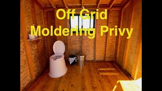 Offgrid two chamber moldering privy tour [upl. by Beall]