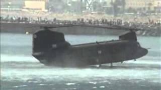 CH47 Chinook  Landing in the sea [upl. by Clarissa]