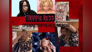 UNBOXING MY TRIPPIE REDD MERCH 🖤🖤🖤🖤🖤 trippie redd unboxingvideo merchandise fun [upl. by Siroled165]