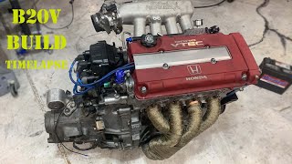 B20Vtec Build Timelapse [upl. by Ainahs]