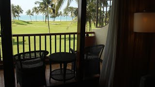 OCEAN VIEW ROOM AT CARAVELA BEACH RESORT VARCA GOA INDIA [upl. by Ahseat]