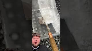 ASMR CHISELING ICE IS CRAZY shorts [upl. by Oppen]