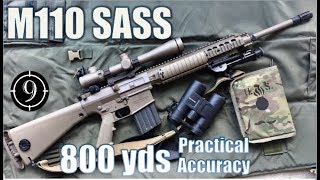 M110 SASS to 800yds Practical Accuracy Leupold Mk4 US Sniper Rifle [upl. by Nathanson964]