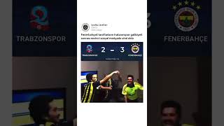 Fenerbahceli Taraftarların gol sevinci viral oldu fenerbahçe trabzonspor [upl. by Namor633]