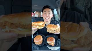 Ranking Every Fried Chicken Sandwich 🔥 shorts [upl. by Hillard132]