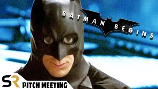 Batman Begins Pitch Meeting Christian Bales quotDark And Grittyquot Caped Crusader [upl. by Nnaillek623]