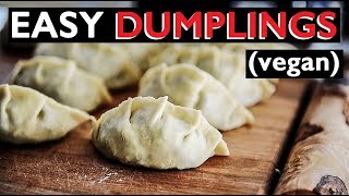 How to make vegan Dumplings Gyoza Chinese Potstickers recipe 餃子  ぎょうざ [upl. by Daberath]