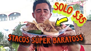 TACOS ECONOMICOS 3X35 PESITOS⚠️ ¿Valen la pena [upl. by Oiratno]